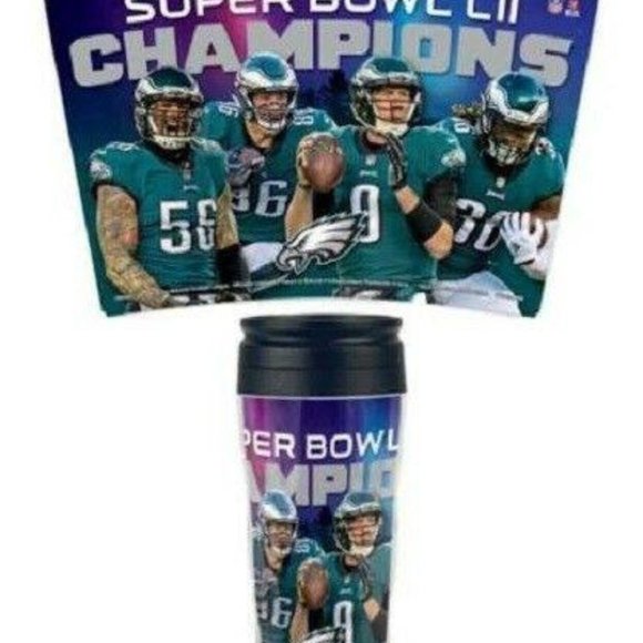 Philadelphia Eagles Super Bowl LII Travel Mug - Picture 1 of 1